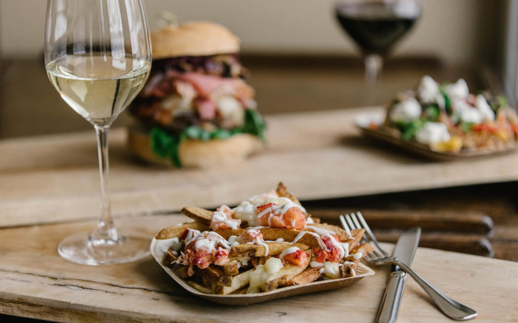 Lobster Poutine at the Peller Estates Barrel House Grill