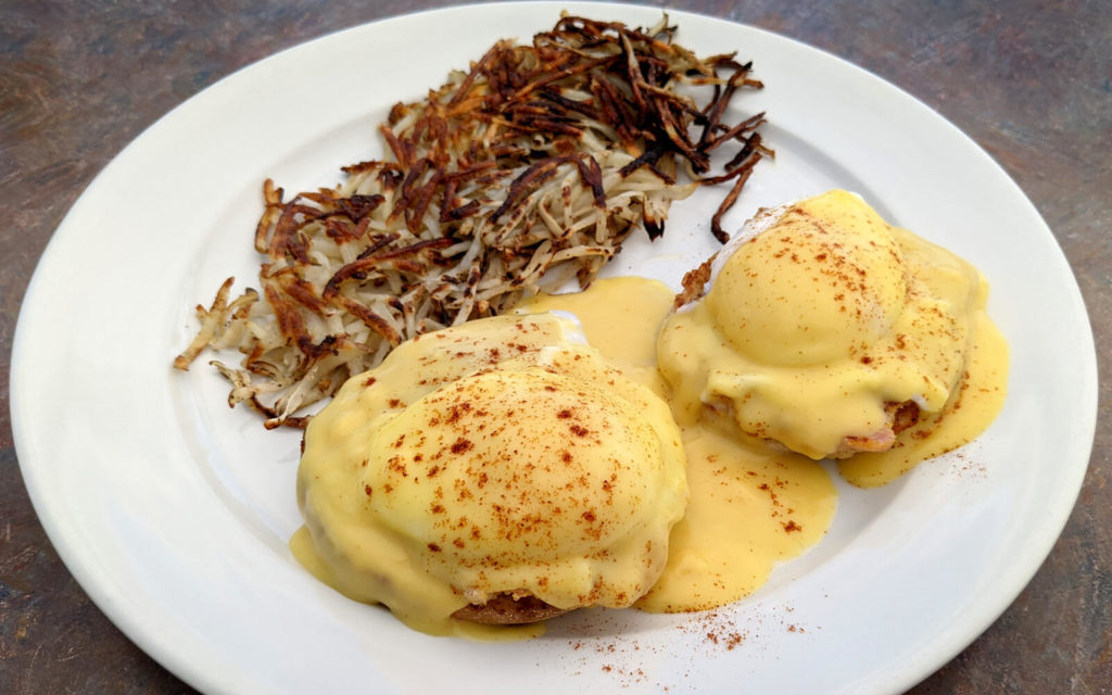 Eggs Benedict from Dave's Diner, One of the Top Bancroft Restaurants