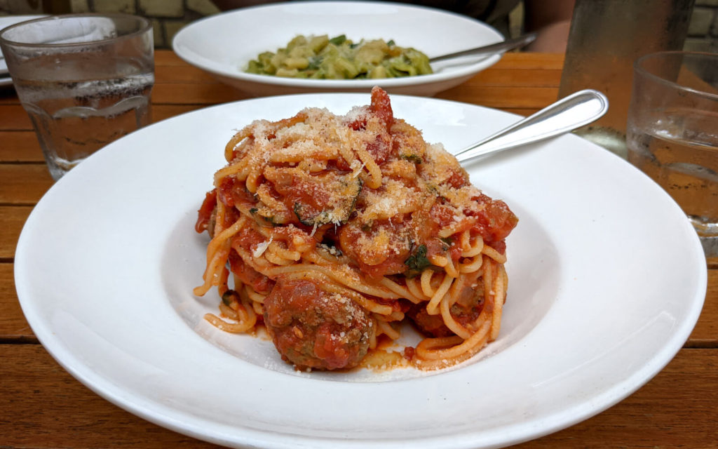 Spaghetti & Meatballs from Pazzo Stratford