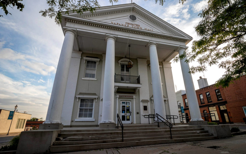 Greater Napanee Town Hall at Sunset