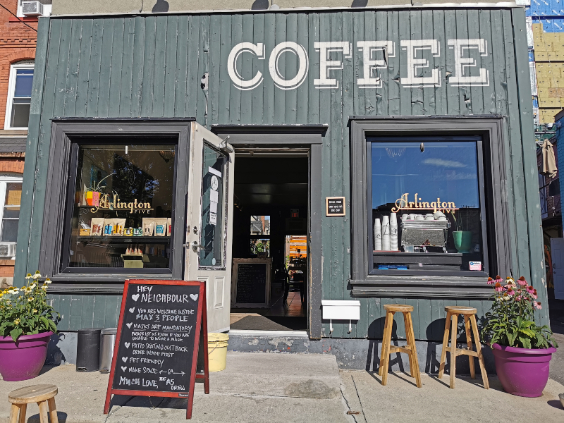 Arlington Five Coffee Shop in Ottawa