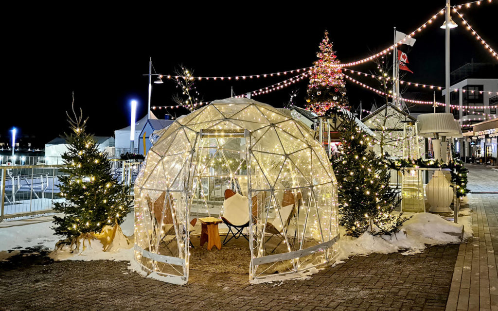 One of the Igloos at Friday Harbour Resort in Innisfil