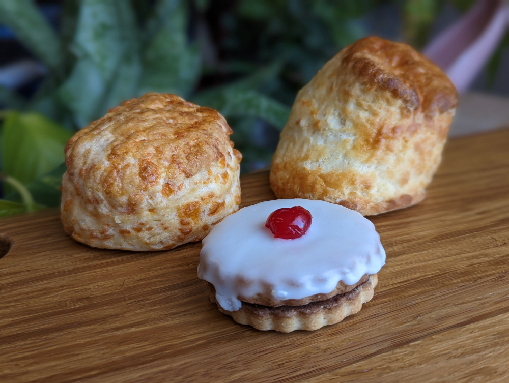 scones and cookie from Campbell’s British Food & Tearoom