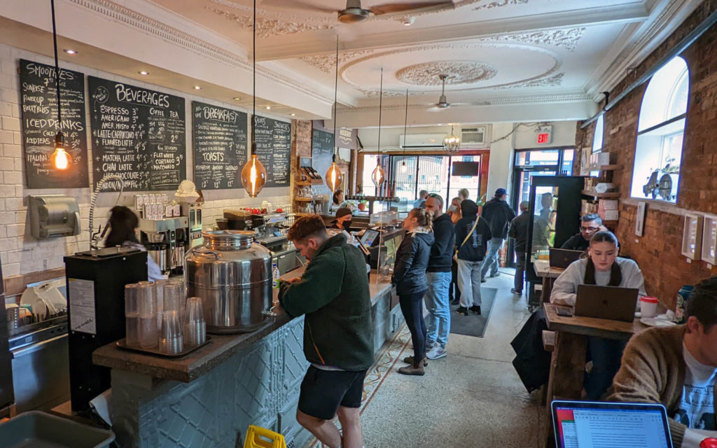 Inside the Mulberry Coffeehouse