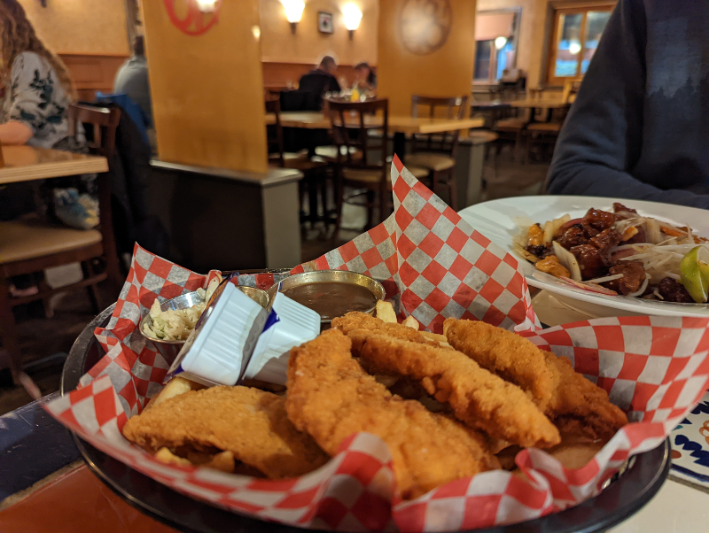chicken fingers at Maple Avenue Tap & Grill