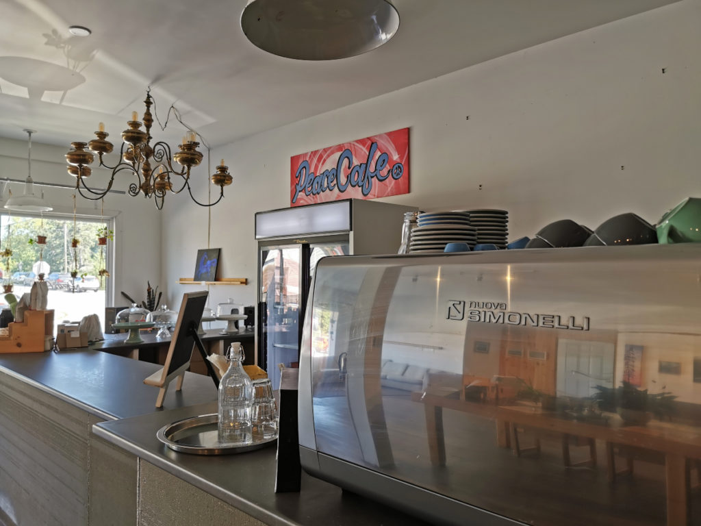 Counter at the Peace Cafe, One of the Manitoulin Island Restaurants