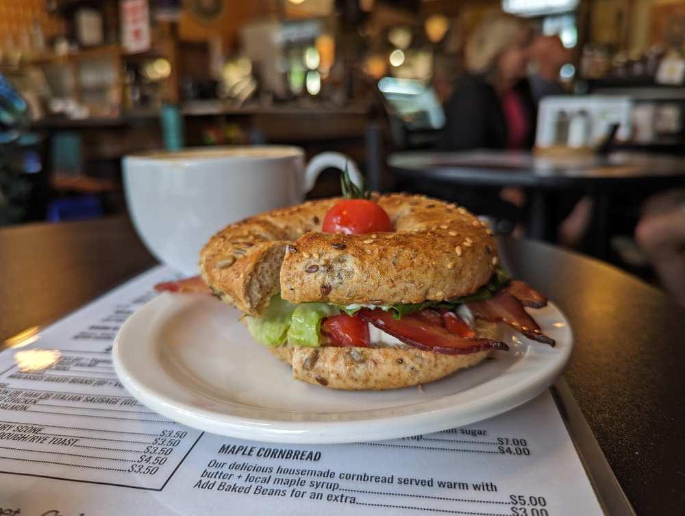 BLT sandwich at The Good Food Company is one of the best stops on the Sip & Savour Trail