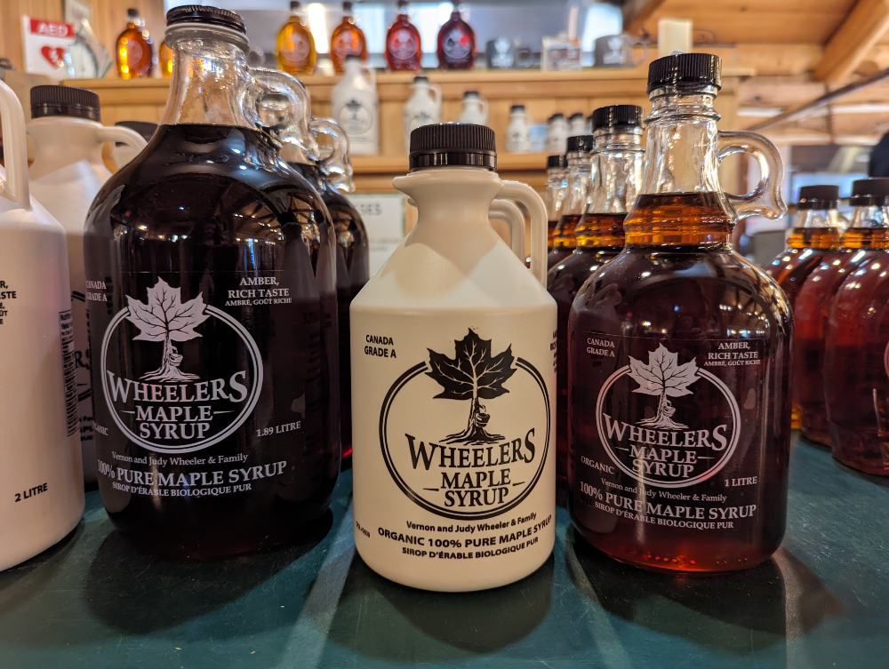 Maple Syrup from Wheelers is one of the best Ontario gift ideas for foodies